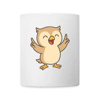 Good Mood Owl - Mug - white - Front