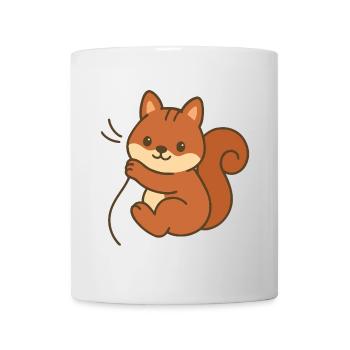 Cuddly squirrel - Mug - white - Front