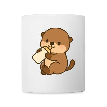 Sea Otter Sipping Fun - Mug - white - Front