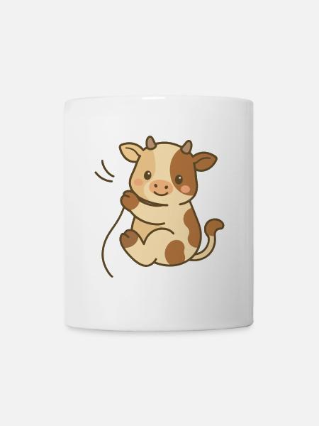 Kuschelkalb-Charme - Tasse - Weiß