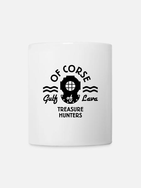 GULF OF LAVA TREASURE HUNTER black - Mug - white