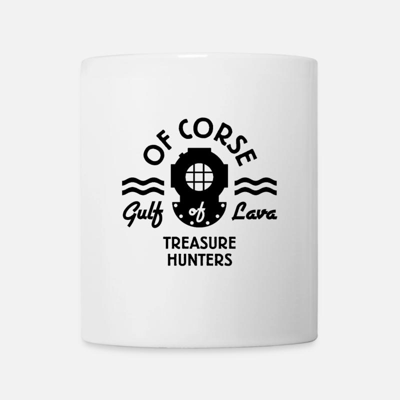 GULF OF LAVA TREASURE HUNTER black - Mug - white