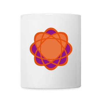 Heart Orange Mandala Yoga Wedding Love Love Like - Mug - white - Front