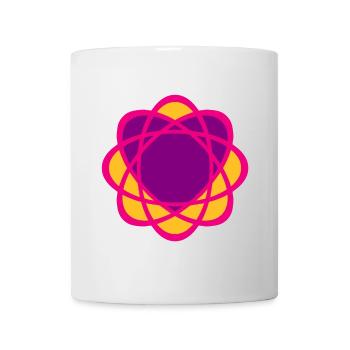 Heart Mandala Yoga Wedding Love Symbol Purple Pink - Mug - white - Front
