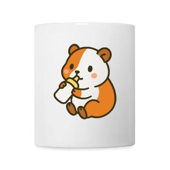 Flask Happiness Guinea Pig - Mug - white - Front