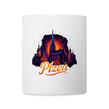 Pilsen Plzeň City Czech Republic Silhouette Gift - Mug - white - Front