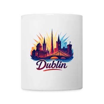 Dublin Capital Ireland Silhouette Gift - Mug - white - Front