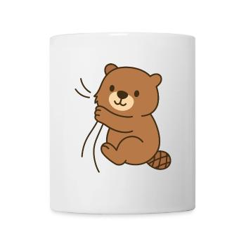 Blotti – bébé castor - Mug blanc - blanc - Devant