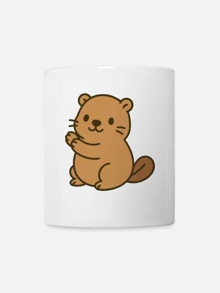 Süßes Biberbaby - Tasse - Weiß