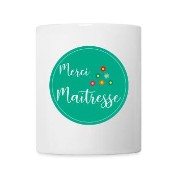 GELIEBTE. MEISTER. VIELEN DANK. DANKE HERRIN. GESCHENK. - Tasse - Weiß - Vorne