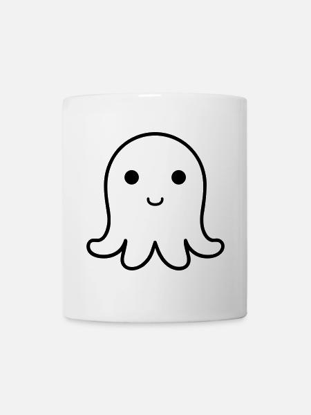 Krake - Tasse - Weiß