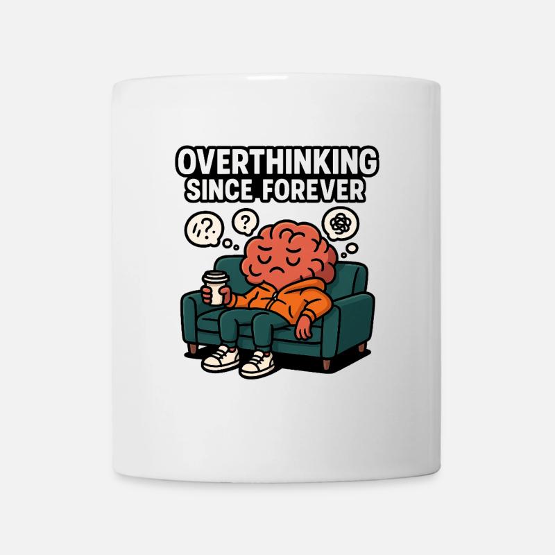 Overthink - Tasse - Weiß