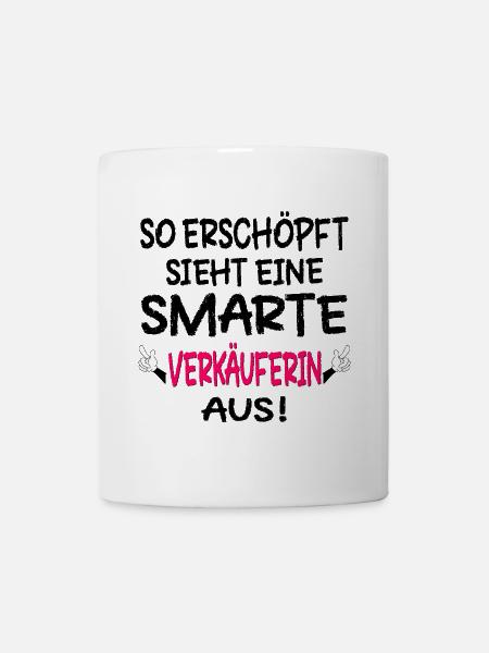 VEKÄUFERIN TRÖDELMARKT MARKT FLOHMARKT - Tasse - Weiß
