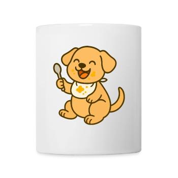 Feeding with puppy love - Mug - white - Front