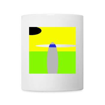 Space Landscape - Mug - white - Front