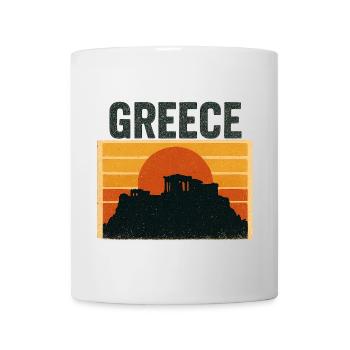 Grèce Île Vacances Soleil Mer Temple Culture - Mug blanc - blanc - Devant