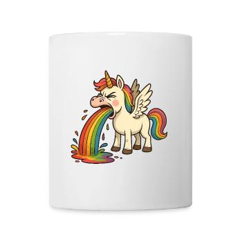 Regenbogeneinhorn - Tasse - Weiß - Vorne