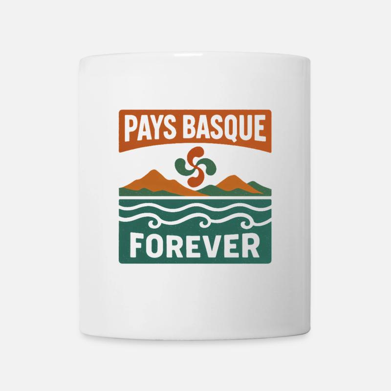Pays Basque Forever montagne mer - Mug blanc - blanc