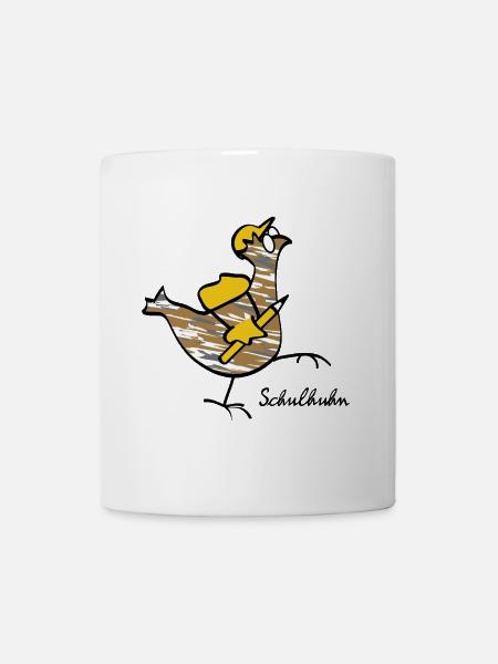 Poule d’école RIKELS : compagne forte dans la vie quotidienne - Mug blanc - blanc