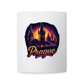 Prague Capital Czech Republic Silhouette Gift - Mug - white - Front