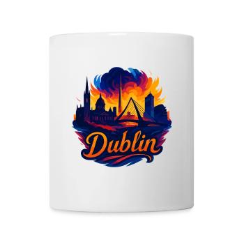 Dublin Capital Ireland Silhouette Gift - Mug - white - Front