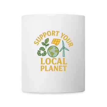 Support Your Local Planet - Mug - white - Front