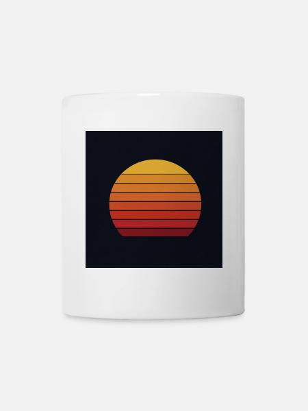 Retro sunset design - Mug - white