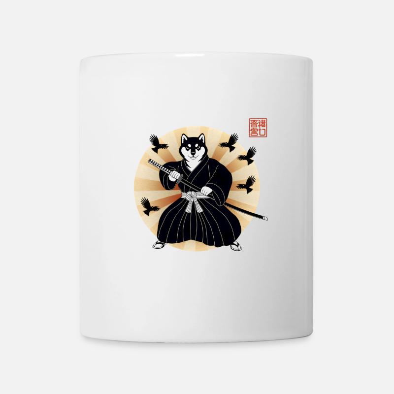 Shiba Samouraï - Mug blanc - blanc