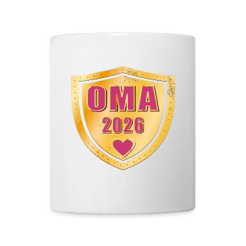 BABY 2026 VERKÜNDEN OMA - Tasse - Weiß - Vorne