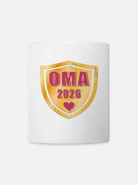 BABY 2026 VERKÜNDEN OMA - Tasse - Weiß
