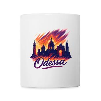 Ville d’Odessa Ukraine Perle au bord de la mer Cadeau - Mug blanc - blanc - Devant
