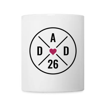 Dad 26 Heart Baby Father Father's Day Gift Dad 2026 - Mug - white - Front