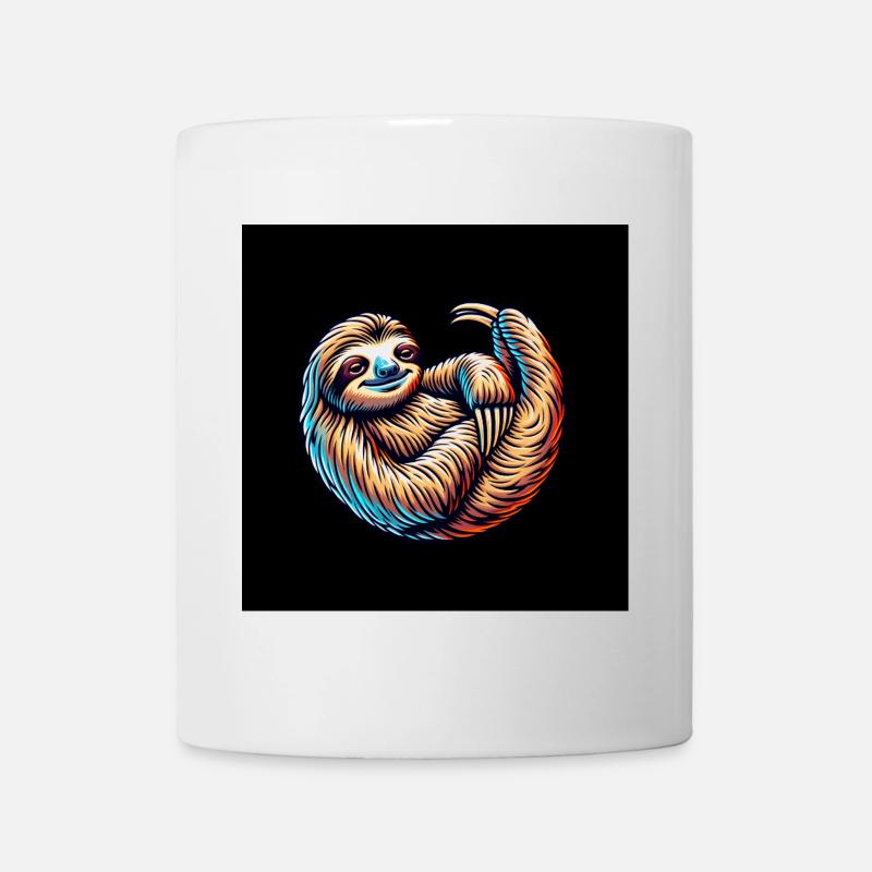 Stay cool always with the calm funny sloth - Mug - white