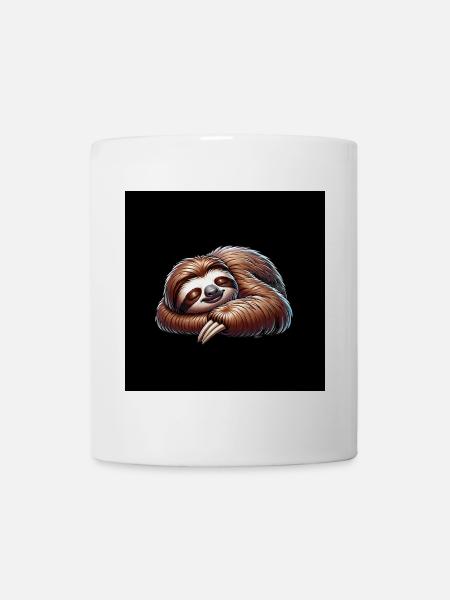 Stay cool always with the calm funny sloth - Mug - white