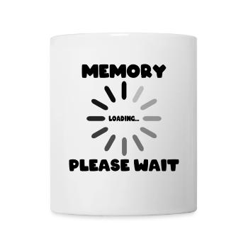 Chargement de la mémoire... S’il vous plaît attendre - Mug blanc - blanc - Devant
