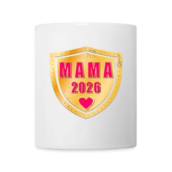 SCHWANGERSCHAFT 2026 MAMA - Tasse - Weiß - Vorne