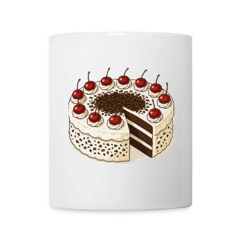 Schwarzwälder Kirschtorte - Tasse - Weiß - Vorne