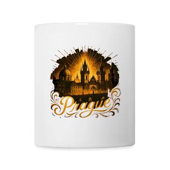 Prague Capital Czech Republic Gold Gift - Mug - white - Front