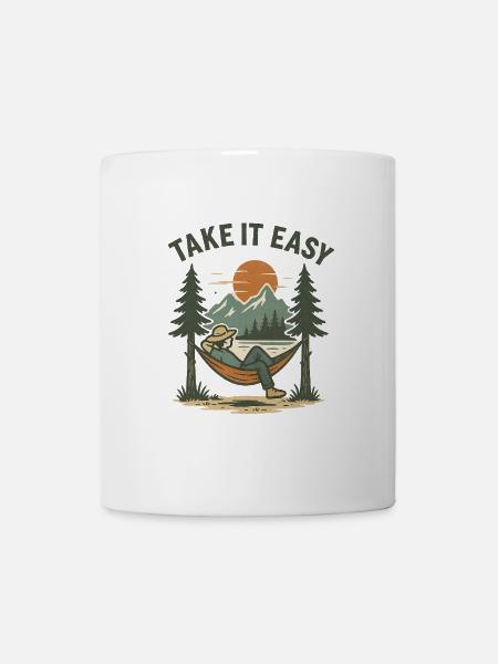 Take It Easy - Tasse - Weiß