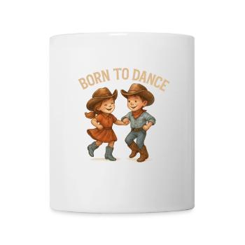 Born to Dance enfants en tenue country - Mug blanc - blanc - Devant
