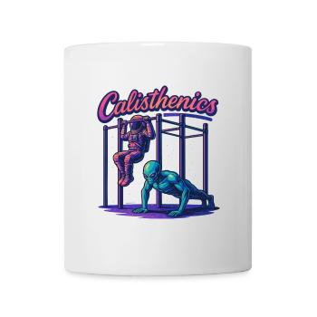 Calisthenics Astronaut Alien Pull-ups Gift - Mug - white - Front