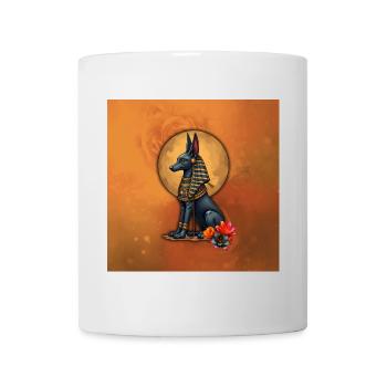 Anubis im Mondlicht. - Tasse - Weiß - Vorne
