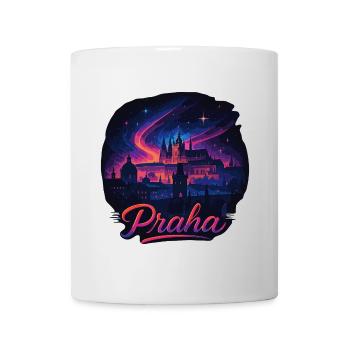 Prag Praha Stadt Tschechien Silhouette Geschenk - Tasse - Weiß - Vorne