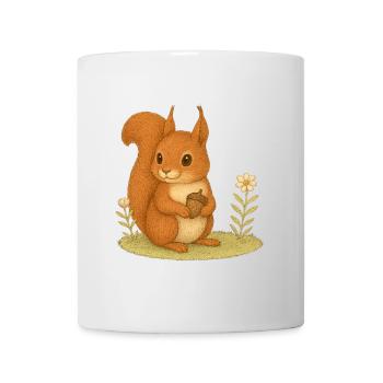 Forêt nordique - Écureuil - Mug blanc - blanc - Devant