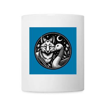 Fox and Goose Friendship Friends Forever - Mug - white - Front
