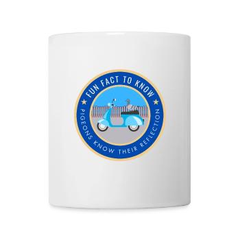 Pigeons know their reflection - Mug - white - Front