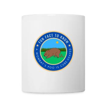 A wombat's poo is cube-shaped - Mug - white - Front