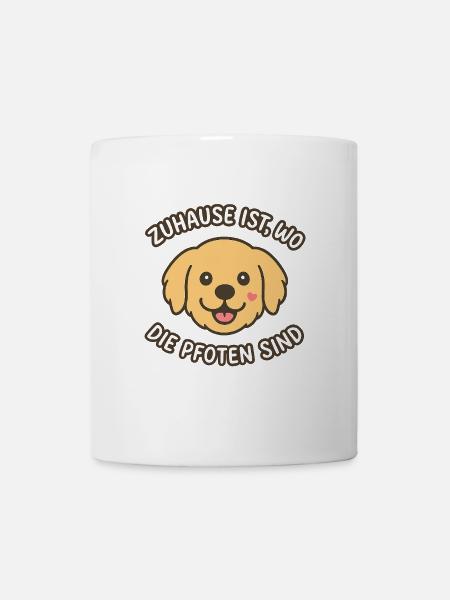 Zuhause ist, wo die Pfoten sind - Für Hundefreunde - Tasse - Weiß
