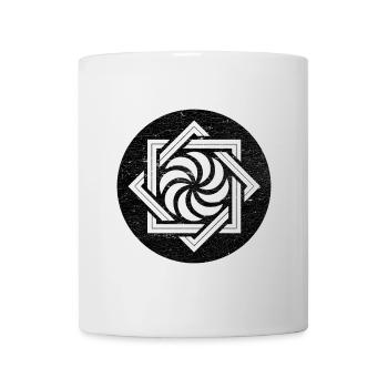 Arevakhach, Armenian symbol - black circle - Mug - white - Front