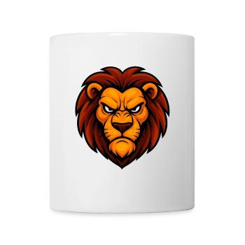 Angry Lion - Tasse - Weiß - Vorne